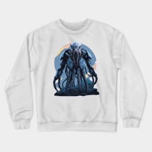 Hybrid Jaeger: Shark-Octopus Concept Crewneck Sweatshirt